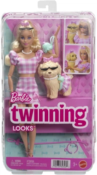 Zestaw Barbie Parowane wizerunki — różowa kratka JFP36 (194735303069)