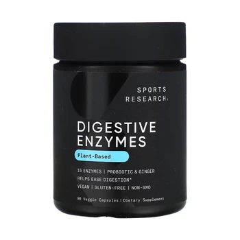 Травні Ферменти + Пробіотик Sport Research Digestive Enzymes + Probiotic 90 вег. капсул