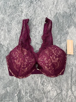 Мереживний бюстгальтер Thirdlove 24/7 Lace Contour Plunge Bra - фуксія - 70E1/2