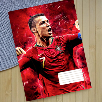 Зошит Кріштіану Роналду Cristiano Ronaldo 18 аркушів клітка 24456
