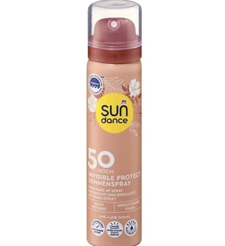 Сонцезахисний спрей для обличчя невидимий захист sundance Sonnenspray Gesicht invisible protect LSF 50 75 мл