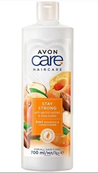 Шампунь- кондиціонер Avon Hair Care "Абсолютна сила " з екстрактом абрикоса та маслом ши 700 мл