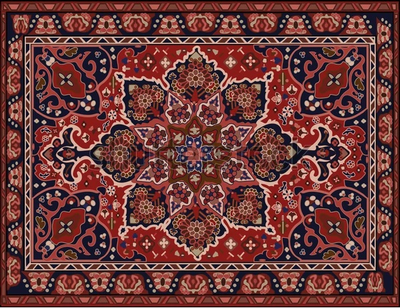 Алмазная мозаика (АлмазШоп) Ковер, 65х50см, полная выкладка, квадратные камни, без подрамника