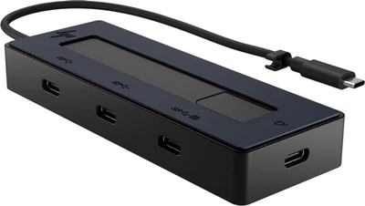 USB-хаб HP 4K USB-C Multiport Hub USB Type-C - 4xType-C Black (6G842AA)