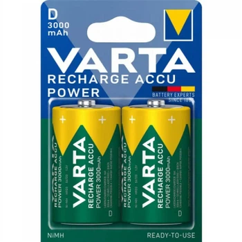 Акумулятор універсальний Varta Rechargeable Accu D 3000 мАг BLI 2 Ni-MH