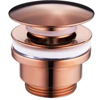 Донный клапан для раковины MEXEN CLICK-CLACK ROSE GOLD универсальный