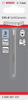 Свердло для скла та кераміки Bosch Soft Ceramic CYL-9 14 x 90 мм 2608587167 (3165140599283)