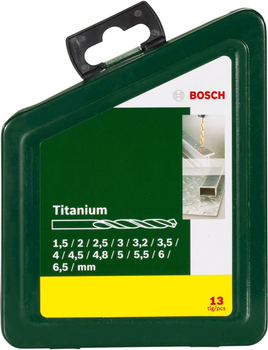 Набір свердел по металу Bosch Titanium 13 szt 2607019436 (3165140415545)
