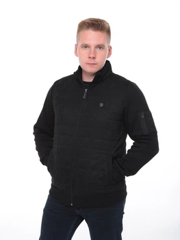 Кофта мужская черная классическая на флисе 73 3XL