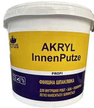 Шпаклівка фінішна готова до застосування TOTUS Akril InnenPutze 3,5 кг