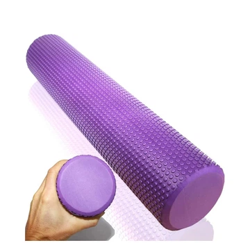 Массажный ролик рулон для йоги, фитнеса 60*15 см Feel Fit Фиолетовый
