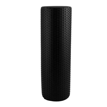Массажный ролик рулон для йоги, фитнеса 45*15 см Feel Fit Черный