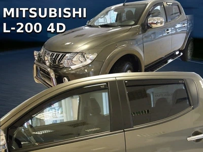Дефлекторы окон ветровики Mitsubishi L200 double cab 4D 15- вставные 4шт Heko Митсубиси Л200 АМ0054666