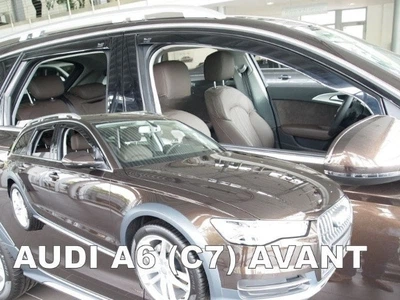Дефлектори вікон вітровики Audi A6 5d C7 Avant 11- вставні 4шт Heko Ауді А6 АМ0007058