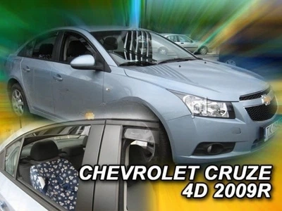 Дефлекторы окон ветровики Chevrolet Cruze 4D 09-15 вставные 4шт Heko Шевроле Круз АМ0007110