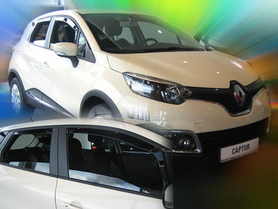 Дефлекторы окон ветровики Renault CAPTUR 5D 13-19 вставные 4шт Heko Рено Каптур АМ0007763