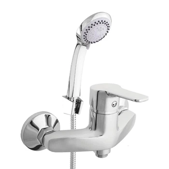 Смеситель для душа Rubineta STR20D01 с лейкой и шлангом