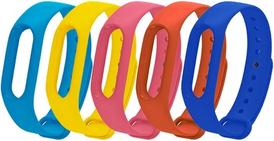 Набір ремінців MRK 5шт для Xiaomi Mi Band 2 Blue/Yellow/Pink/Orange/Midnight Blue (mrk7210)