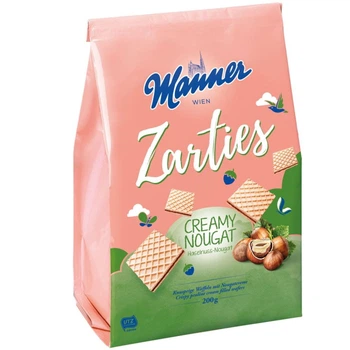 Вафли манера Zarties Vienna с ореховым кремом 200 г 9000331627489