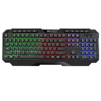 Игровая клавиатура XTRIKE ME KB-306 RU 114 кл. радужная LED подсветка, USB, черная