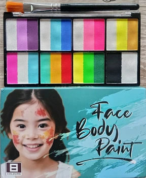 Аквагрим Face Body Paint набір 24 кольори й 1 пензель