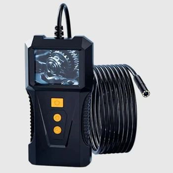 Гибкий эндоскоп камера с дисплеем и кабелем 5м Endoscope Видеоэндоскоп Бороскоп эндоскопическая камера с насадками