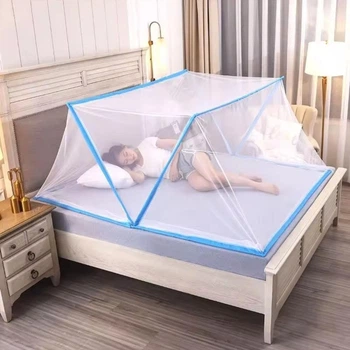 Москитная сетка складная на кровать 190х160 см Mosquito Net (6598-5796)