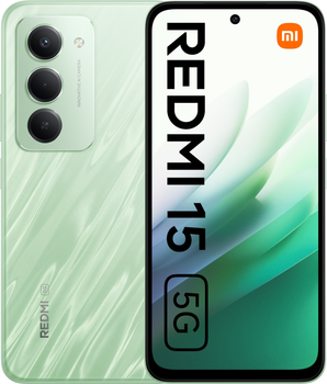 Мобільний телефон Xiaomi Redmi 15 5G 8/256GB NFC Ripple Green (MZB0L9ZEU)