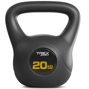 Гиря виниловая 20кг Trex Sport TX-020CKB черный – фото, отзывы