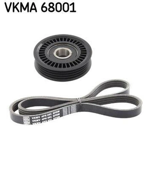 Комплект ременя генератора поліклиновий ремінь+ролики SKF VKMA 68001