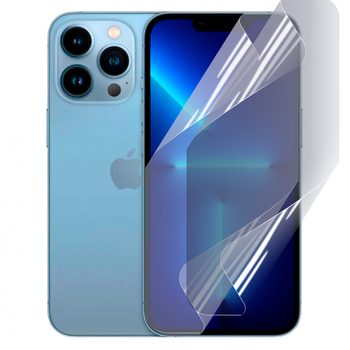 Антишпион приватная плёнка гидрогелевая для смартфона Apple iPhone 13 Pro противоударная прозрачная