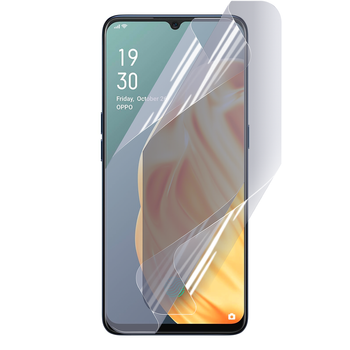 Антишпион приватная плёнка гидрогелевая для смартфона Oppo F15 противоударная прозрачная