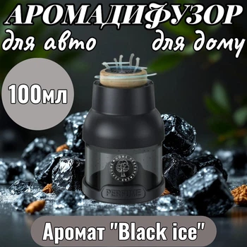 Автомобильный ароматизатор пахучка Black ice 100мл жидкий освежитель воздуха для салона