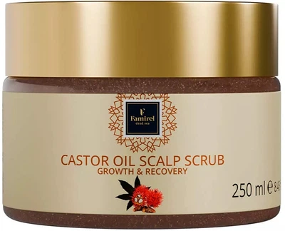 Скраб для шкіри голови з касторовою олією Castor Oil Famirel, 250 мл