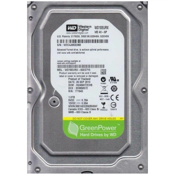 Накопитель HDD SATA 1.0TB WD AV-GP 64MB (WD10EURX) - Refurbished