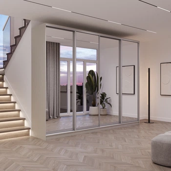 Шкаф-купе Viant Ligth1KomboDual Зеркала 2900х450x2200 мм Кашемир