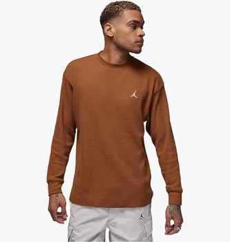 Кофта мужская Jordan Ess Waffle Sweatshirt S Коричневий FD7461-281