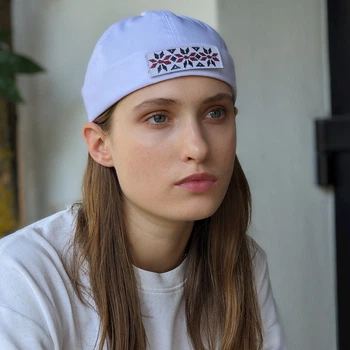 Docker cap Кепка докера без козырька со сменными липучками, белая бейсболка , 2 липучки в комплекте ХЛ/59-60