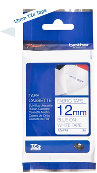 Taśma etykietowa Brother TZe-FA3 12 mm x 3 m White (4977766691710)