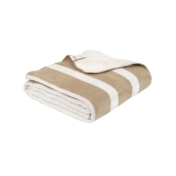 Плед Lotus Home Infinity Stripe бежевый 200*220 (svt-2000022346092)