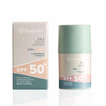 Сонцезахисний крем для обличчя Sunscreeen Face Cream SPF 50+ Bogenia BG422 №001