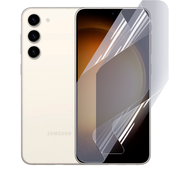 Плёнка гидрогелевая для Samsung Galaxy S23 (SM-S9110) глянцевая противоударная прозрачная