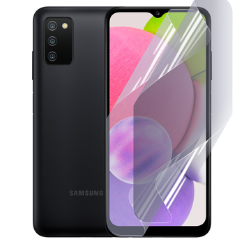Антишпион приватная плёнка гидрогелевая для смартфона Samsung Galaxy A03s (SM-A037F) противоударная прозрачная