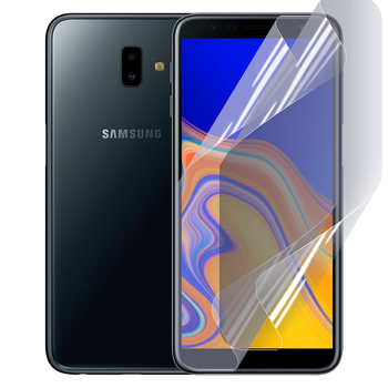 Антишпион приватная плёнка гидрогелевая для смартфона Samsung Galaxy J6 Plus (SM-J610) противоударная прозрачная