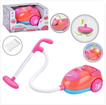 Игрушка Пылесос детский 18см звук светло пенопластовые шарики Limo Toy (1538A)