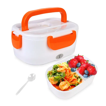 Автомобильный Lunch Heater Box 12V ланч-бокс с подогревом — горячая еда всегда с собой Оранжевый MX-11822B