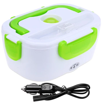 Электрический ланч-бокс Lunch Heater 220 для горячих обедов в любом месте Салатовый MX-11823V