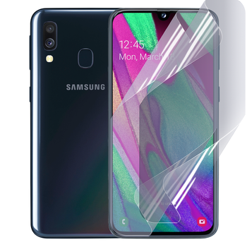 Плёнка гидрогелевая для Samsung Galaxy A40 (SM-A405F) глянцевая противоударная прозрачная