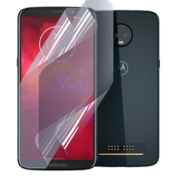 Антишпион приватная плёнка гидрогелевая для смартфона Motorola Moto Z3 Play противоударная прозрачная