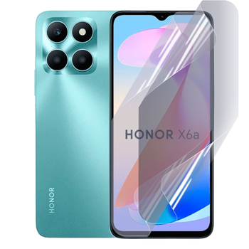 Антишпион приватная плёнка гидрогелевая для смартфона Huawei Honor X6a (WDY-LX1) противоударная прозрачная